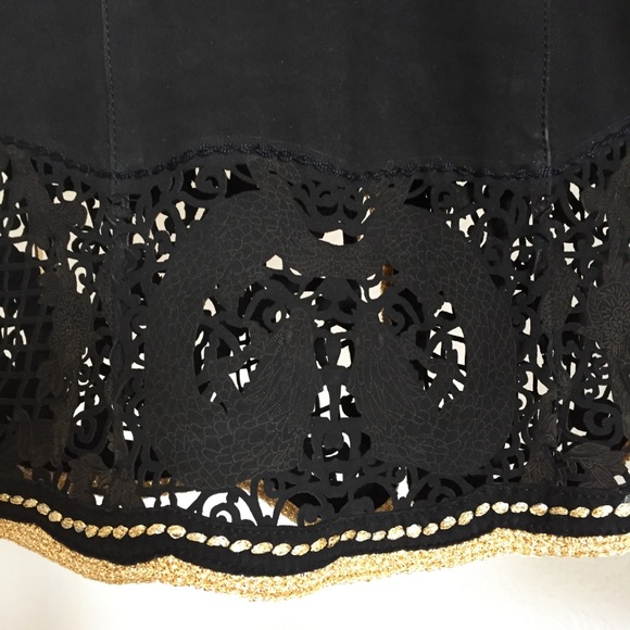 Roberto Cavalli dragon laser cut leather jacket - Picture 9 of 13